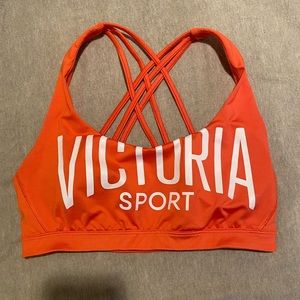VICTORIA’S SPORT Cross-back Orange Sports Bra